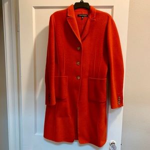 Anne Klein New York 🔥 Flame Red 🔥 Coat, size 10